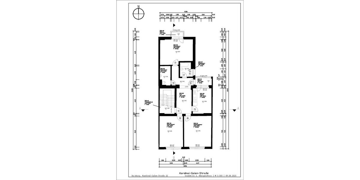 Etagenwohnung Duisburg - 3 Zimmer, 100 m&sup2;, 268.000&euro; | Angebot:27230011