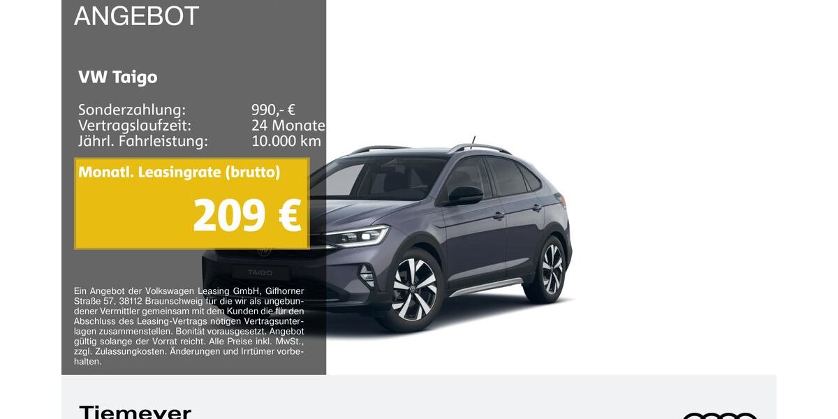 VW Taigo 6.323 km 25.750 &euro; Remscheid 42897