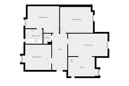 Wohnung Gladbeck - 4 Zimmer, 99 m&sup2;, 1.110&euro; | Angebot:27571353