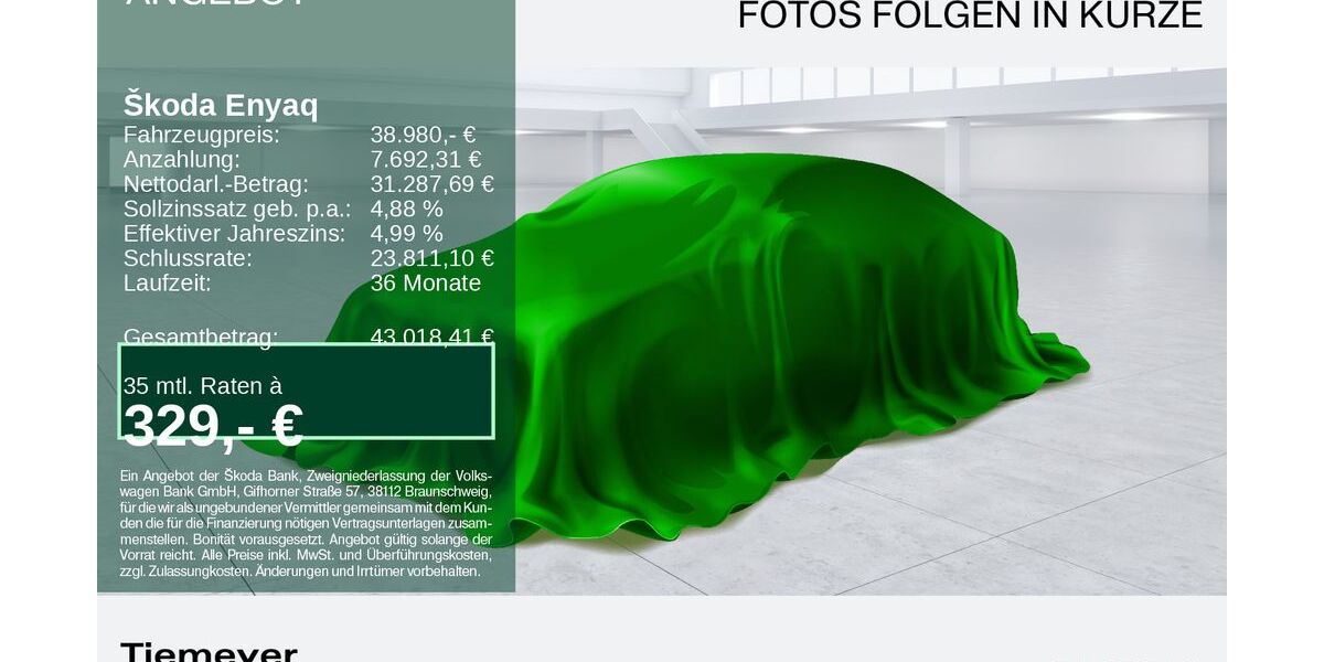 Skoda Enyaq 39.162 km 38.770 &euro; Remscheid 42857