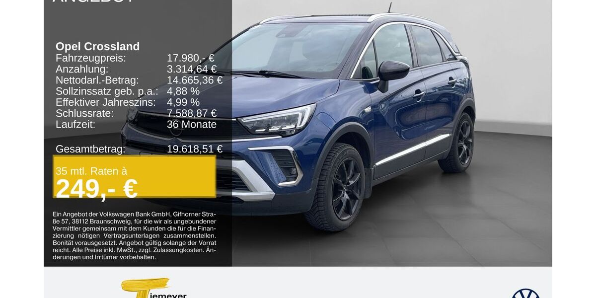 Opel Crossland (X) 42.011 km 16.480 &euro; Remscheid 42897