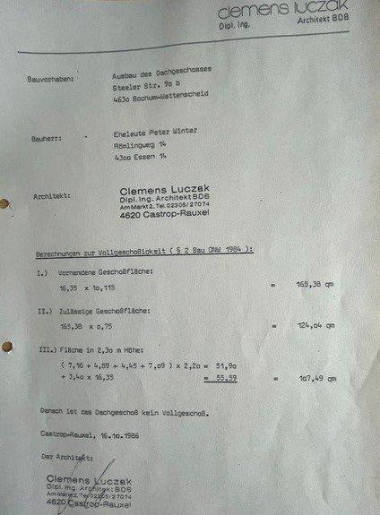 Dachgeschoßwohnung Bochum Günnigfeld - 3 Zimmer, 107 m&sup2;, 695&euro; | Angebot:27533094