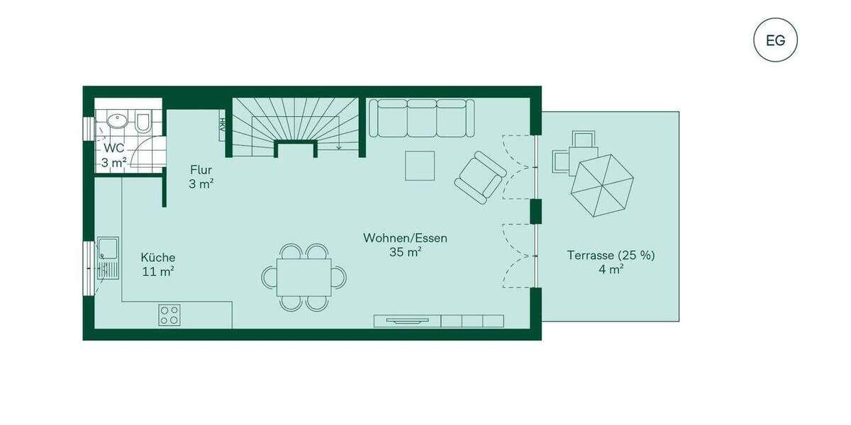 Doppelhaushälfte Wülfrath Innenstadt - 5 Zimmer, 134 m&sup2;, 564.900&euro; | Angebot:25664107
