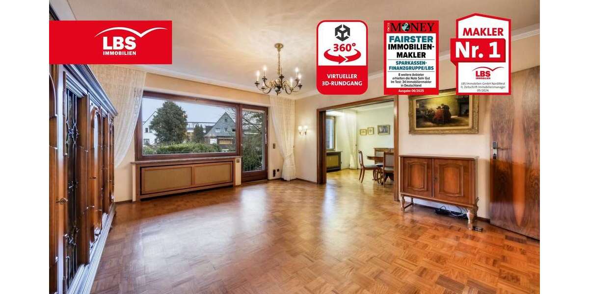 Etagenwohnung Düsseldorf Stadtbezirk 5 - 3 Zimmer, 87 m&sup2;, 395.000&euro; | Angebot:25804606