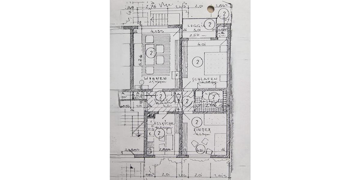 Erdgeschoßwohnung Herne Sodingen - 3 Zimmer, 79 m&sup2;, 131.000&euro; | Angebot:24704985