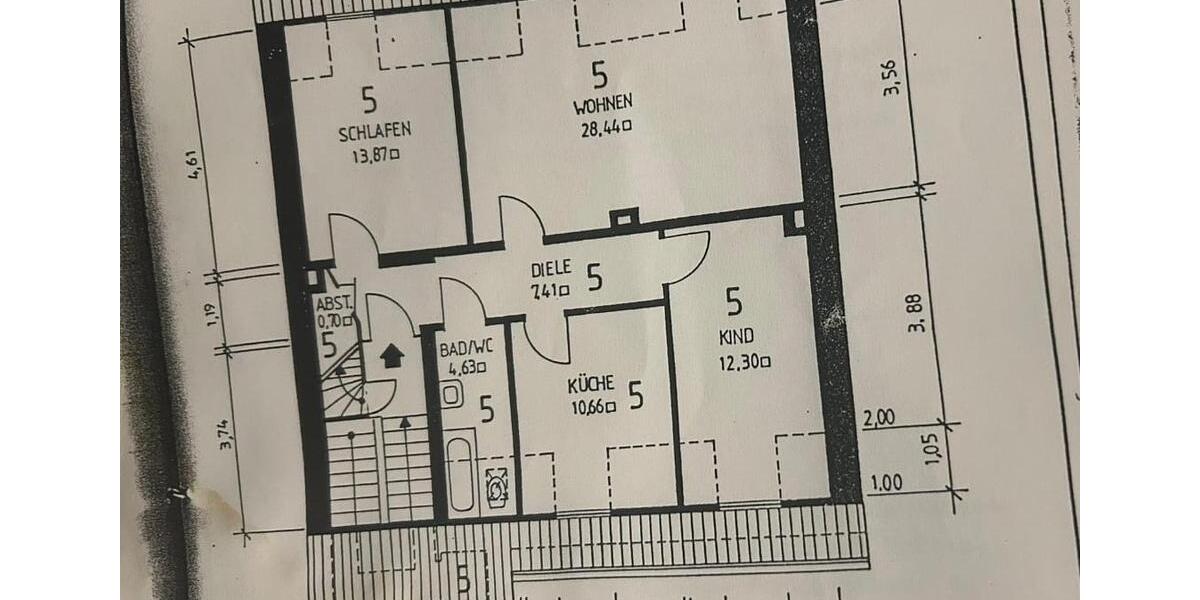 Maisonettenwohnung Wuppertal Elberfeld - 5 Zimmer, 120 m&sup2;, 280.000&euro; | Angebot:25447089