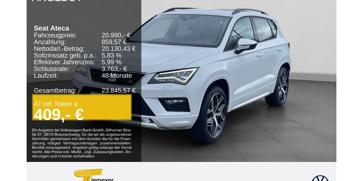 Seat Ateca 92.729 km 20.990 &euro; Remscheid 42897