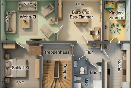 Wohnung Wuppertal Gemarkung Langerfeld - 4 Zimmer, 92 m&sup2;, 670&euro; | Angebot:25723640